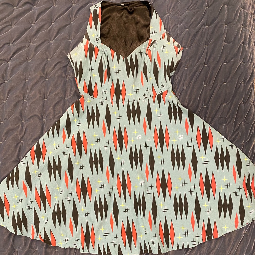 Retro style A-line dress